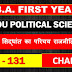 B.A. FIRST YEAR IGNOU POLITICAL SCIENCE BPSC - 131 राजनीतिक सिद्धांत का परिचय CHAPTER 1 राजनीति क्या है ? Notes In Hindi