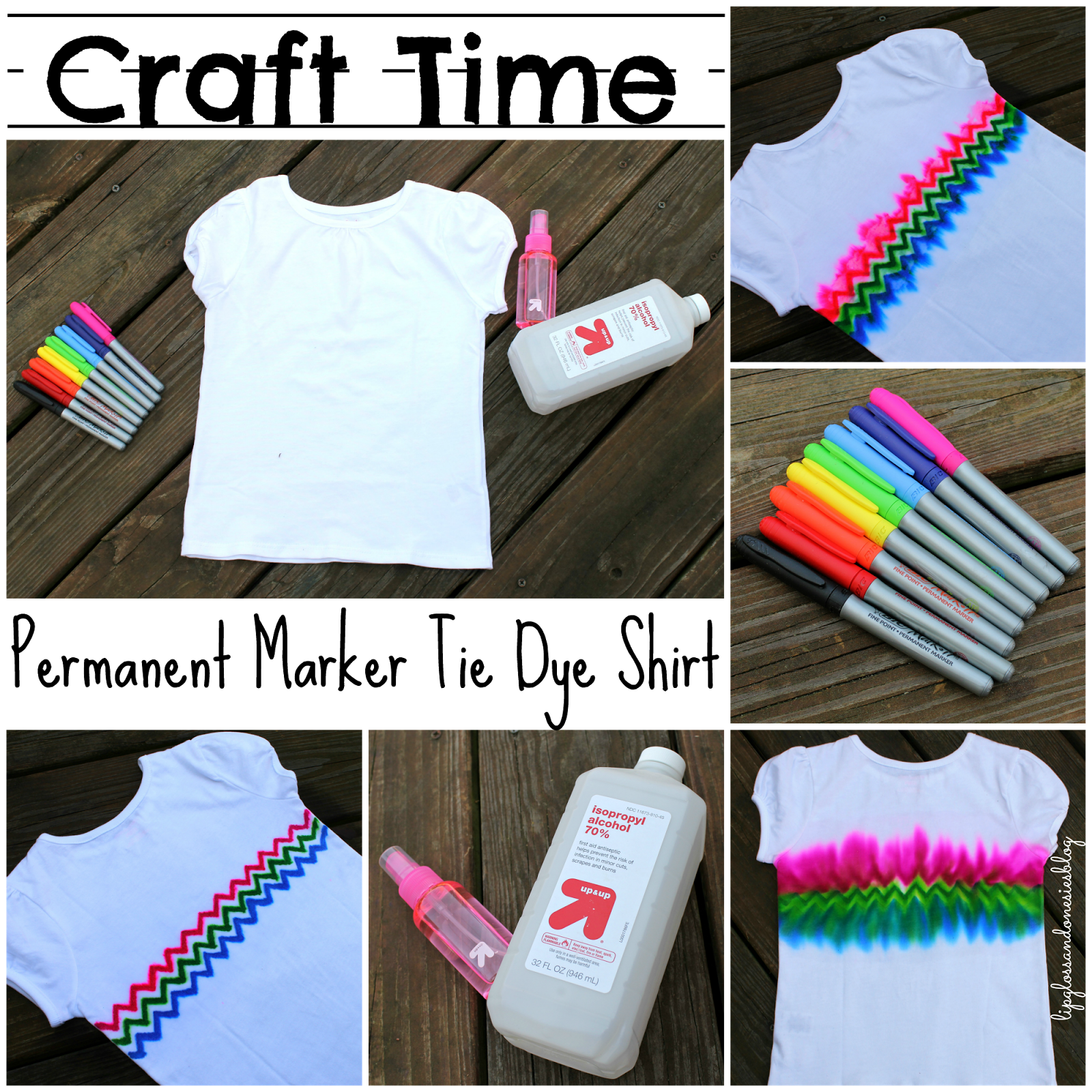 Lipgloss and Onesies Blog {Craft Time} DIY Permanent Marker Tie Dye