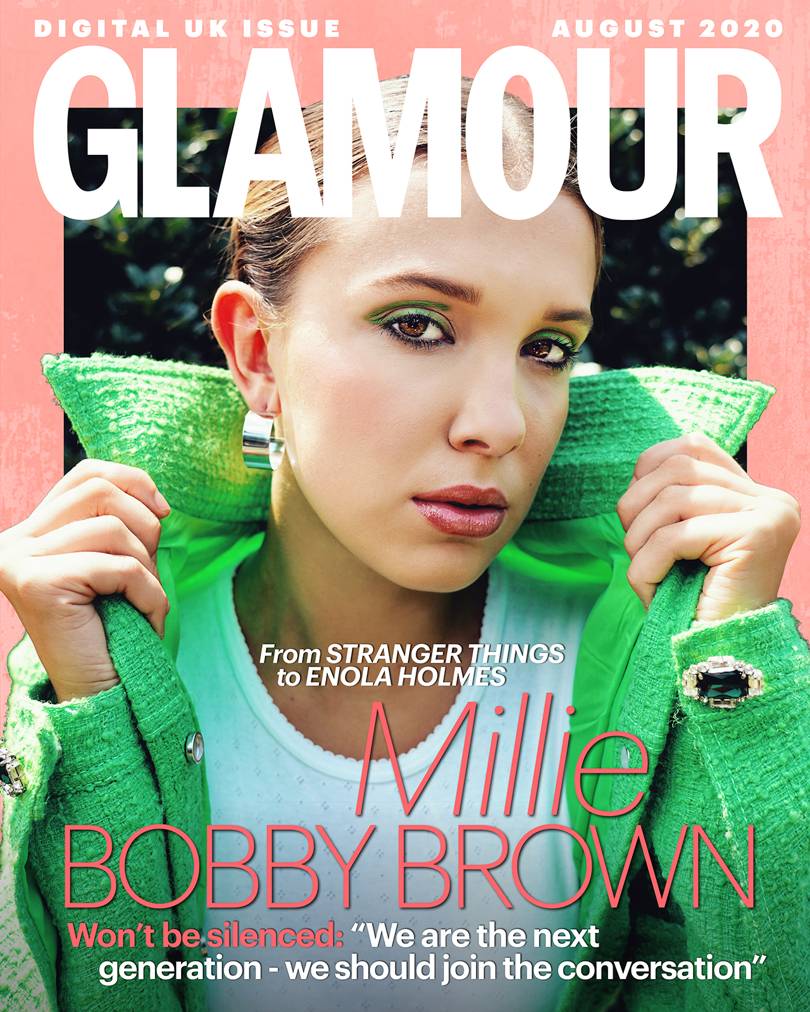 CAPA DE REVISTA: MILLIE BOBBY BROWN NA GLAMOUR UK - Carolina Sales