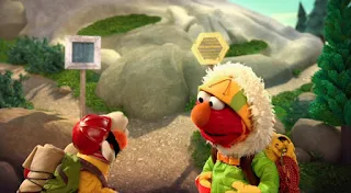 Elmo imagines himself as a mountain climber, Elmo the Musical Mountain Climber the Musical. Sesame Street Episode 4418 The Princess Story season 44