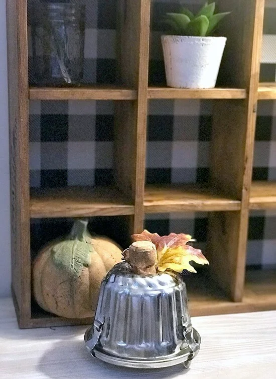 Repurposed vintage thrift store pumpkin for the Fall