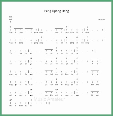 Not Angka Pang Lipang Dang Seputar Musik