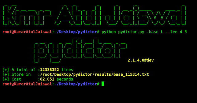 A powerful and useful hacker dictionary builder for a brute-force attack www.kumaratuljaiswal.in  or www.hackingtruth.in