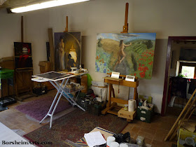 Tuscany Italy artist art studio space, Italia, Toscana On Easel