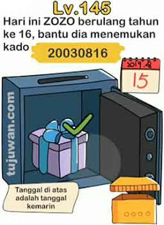 hari ini ZOZO berulang tahun ke 16 bantu dia menemukan kado brain out