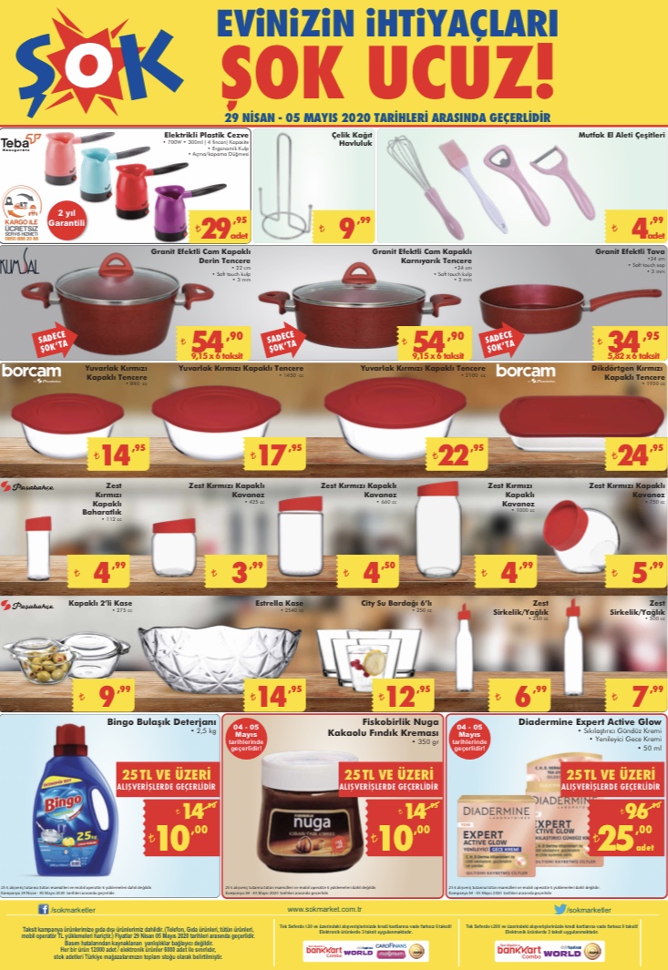sok 29 nisan hafta sonu firsat katalogu