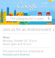 Why Google hold an event the same day as Microsoft's?  Big day October 29