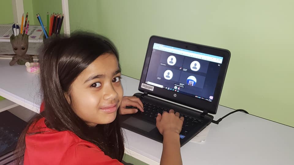 First Day of Distance Learning in Fairfax County