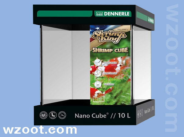 Bundle: Dennerle Shrimp King Shrimp Cube Aquarium + Nano Garnelenkies Shrimp Aquarium Gravel