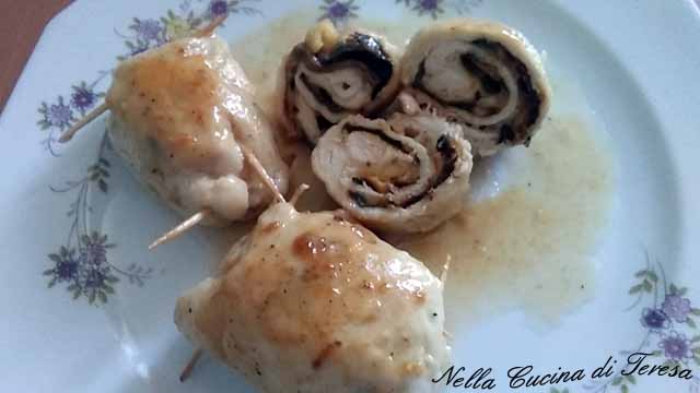 Involtini di pollo con melanzane