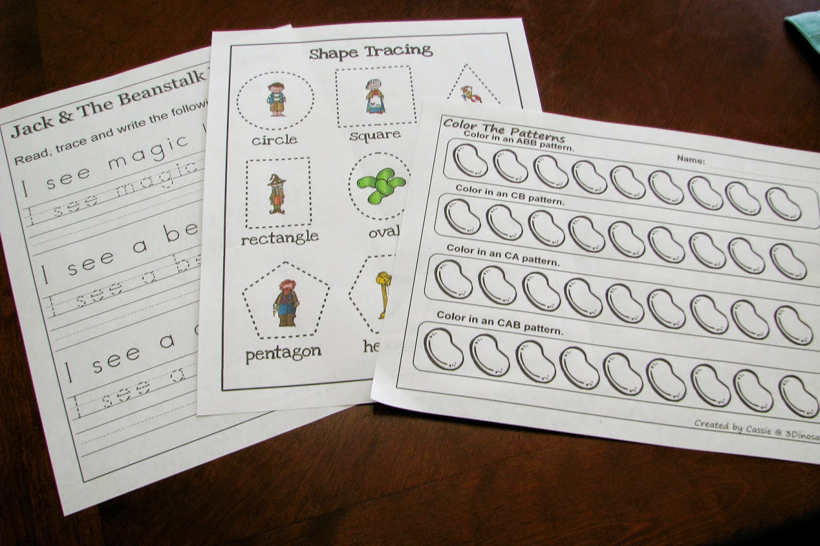 Mommy's Little Helper: Jack and The Bean Stalk Preschool Theme