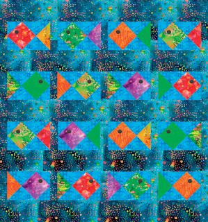 Quilt Inspiration Free Pattern Day Fish quilts Brightroomy fishes azcozy chiseledwoodhomes thequiltingconnector diyforyou jewelertravels alaskacrochet