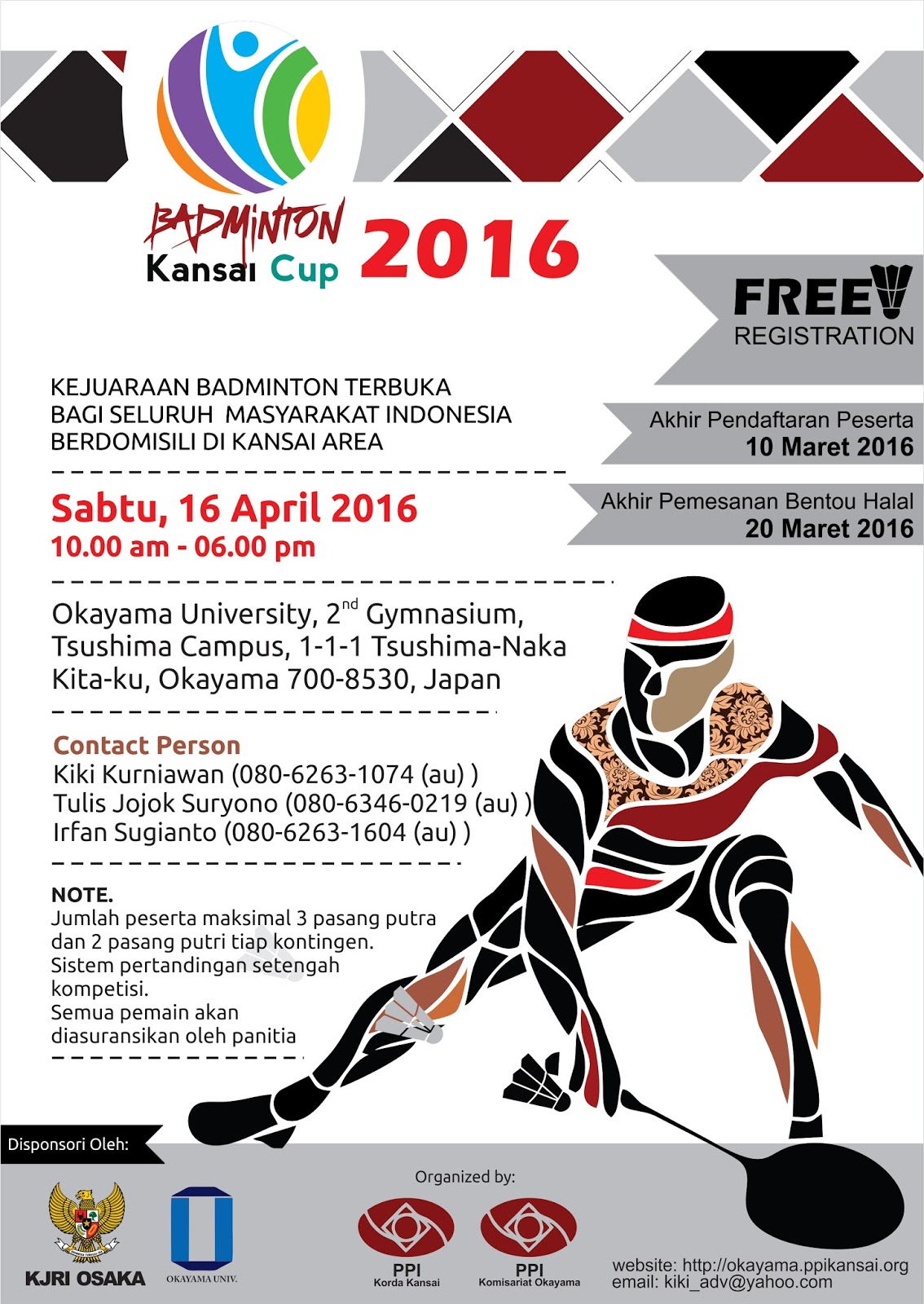 Spanduk Lomba Badminton Ada Lomba