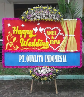 Bunga Papan Happy Wedding (WS-157)
