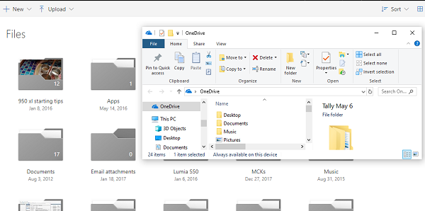 Stockage en nuage OneDrive