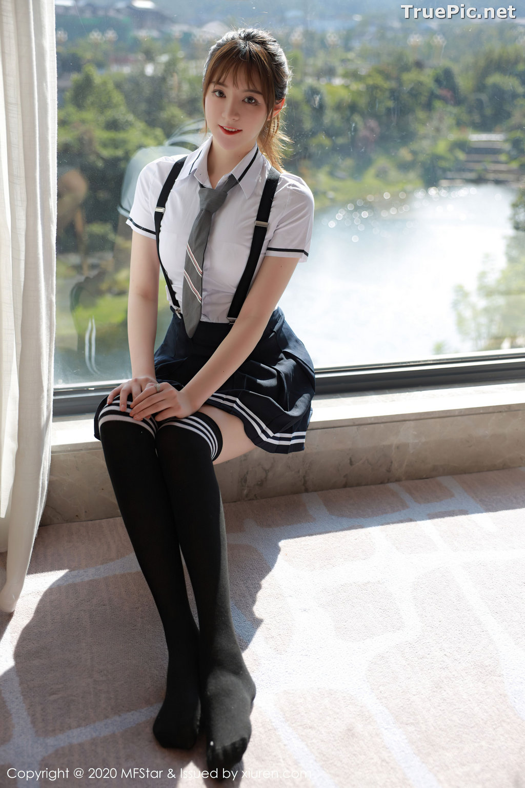 Image MFStar Vol.390 - Chinese Model - yoo优优 - Sexy Student Uniform - TruePic.net - Picture-45