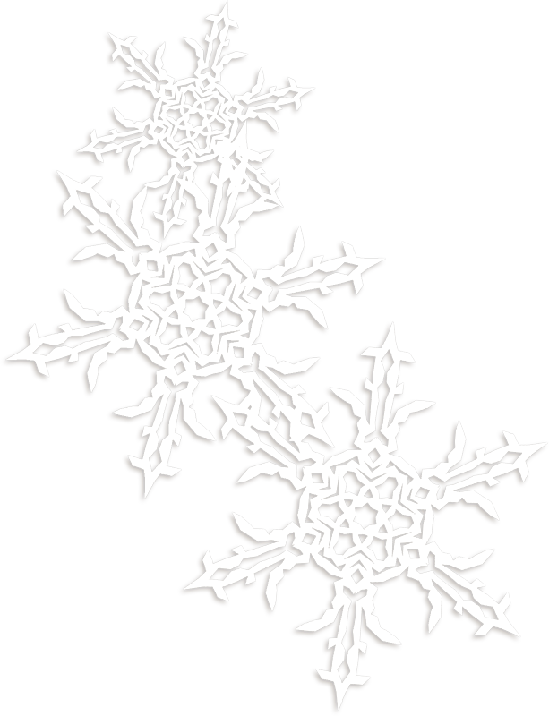 новогодние узоры на белом фоне. новогодние узоры на прозрачном фоне. снежинки уголок. уголок из снежинок. снежинки угловые.