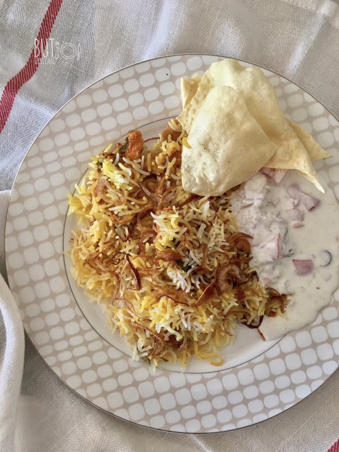 Hyderabadi Kacchi Chicken Biryani