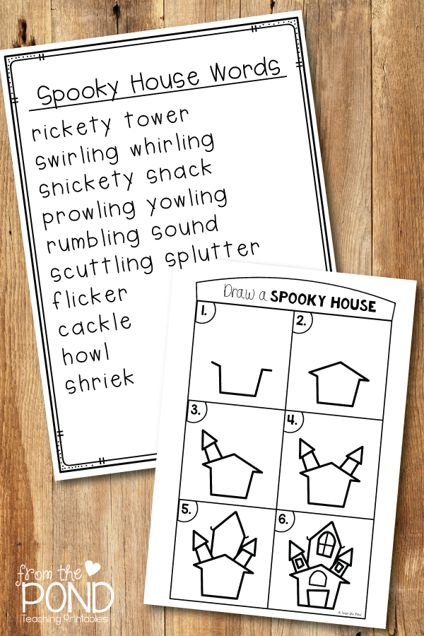 Spooky House Drawing - Perfect for Halloween | From the Pond