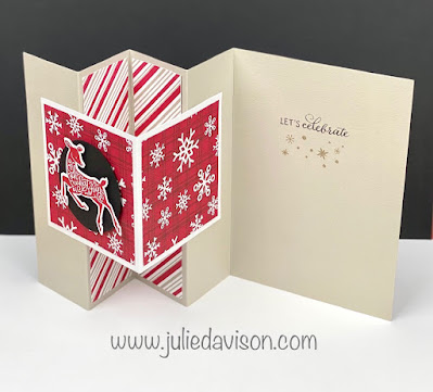 Stampin' Up! July-December 2021 Mini Catalog SNEAK PEEK ~ Peaceful Deer Card + Peaceful Prints DSP (Sale-a-Bration Gift) ~ www.juliedavison.com #stampinup #saleabration2021