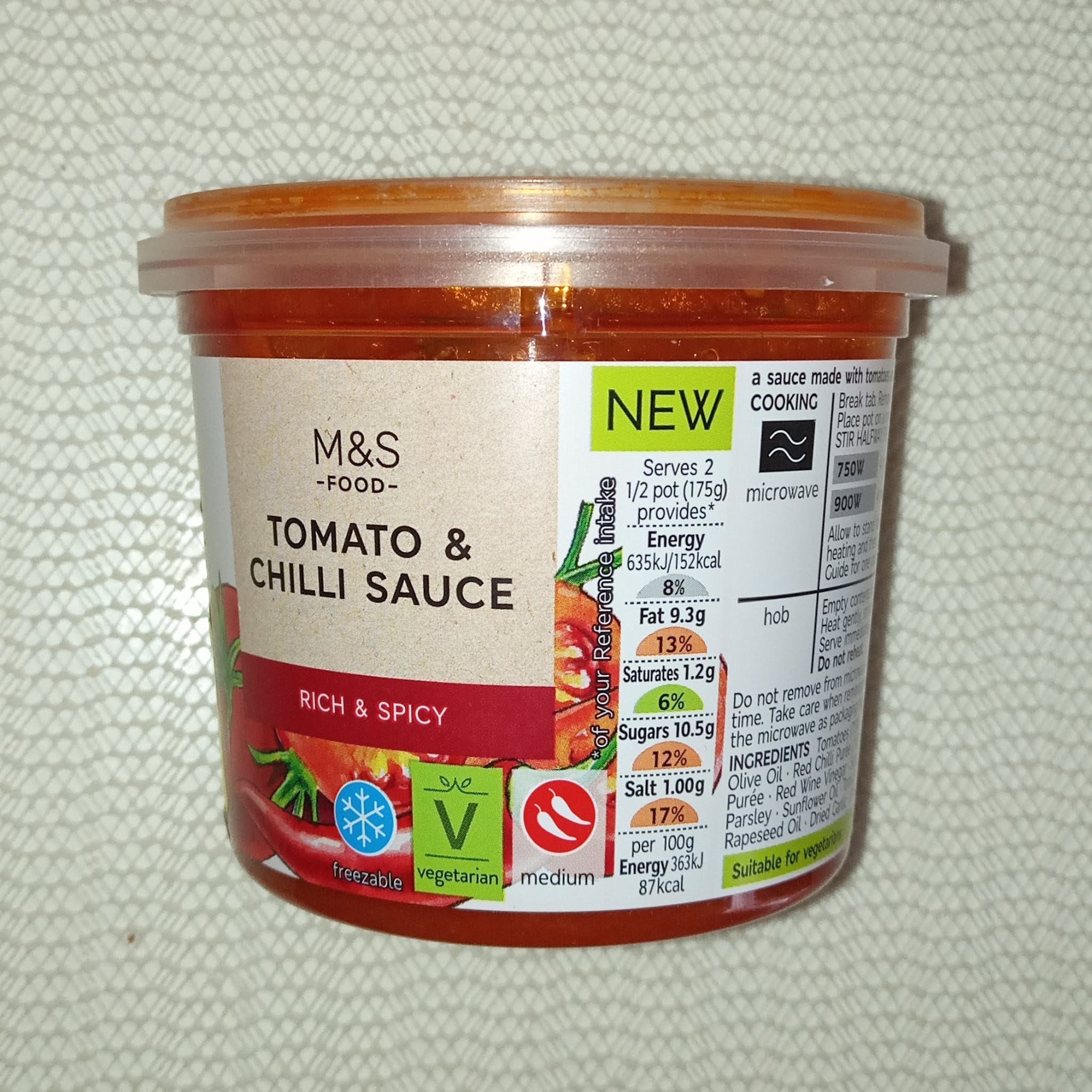 Supersupergirl's Food Reviews M&S Marks and Spencers Tomato & Chili
