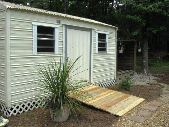 In the Garden: Shed Ramp