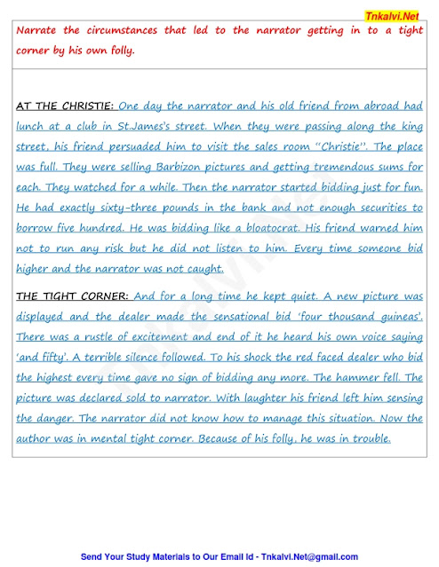 Tight corner questions and answers picture