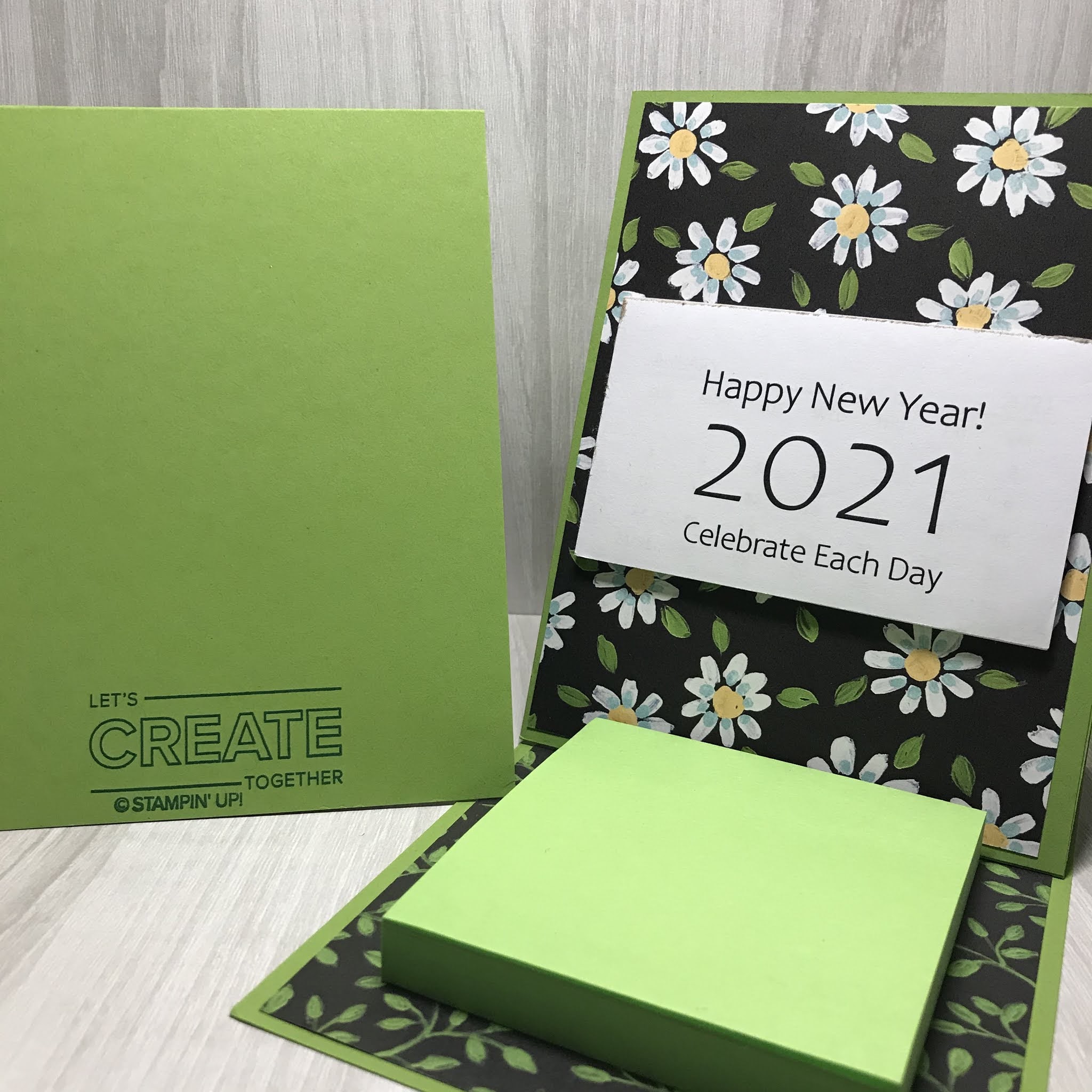 Ink Outside The Box With Diane Calendar Easel and PostIt Notepad Card