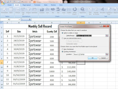 pivot table definition, Pivot Tables in Excel