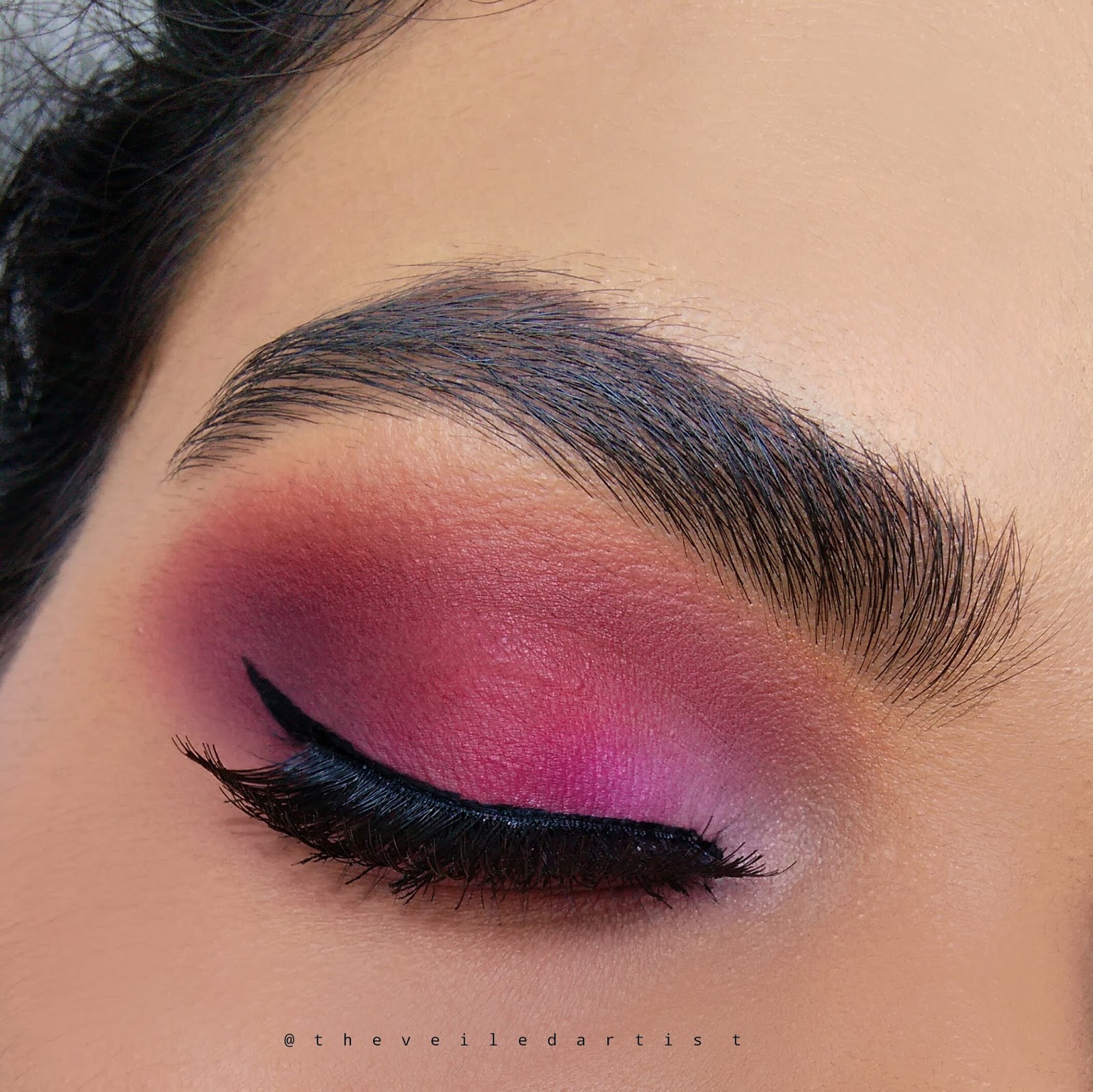 All Matte Pink Ombre Eyeshadow Tutorial The Veiled Artist