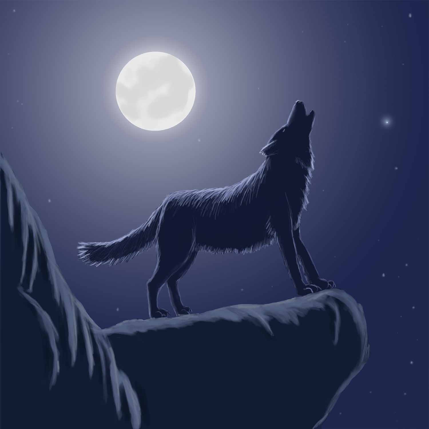 Волк пытающийся съесть луну. Волк в ночи. Волк ночь Луна. Лунные волки. Волк воет на луну.