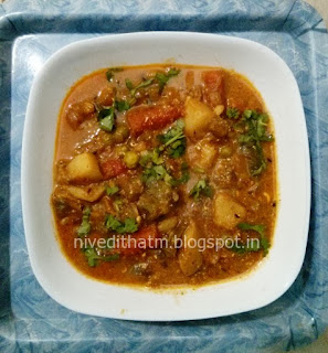 Easy Mixed vegetable curry recipe