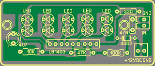 PCB LED 10 Bar LB1403