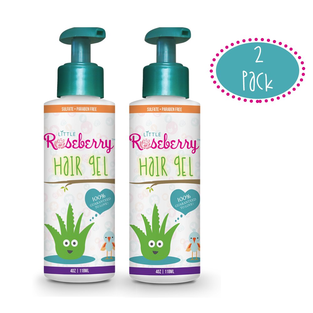 2 Pack Hair Gel for Kids | Light Hold | Chemical Free | Made with Organic Aloe Vera and Vitamins