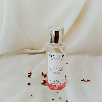 beauty lab glow infusion facial toner dengan rose petal