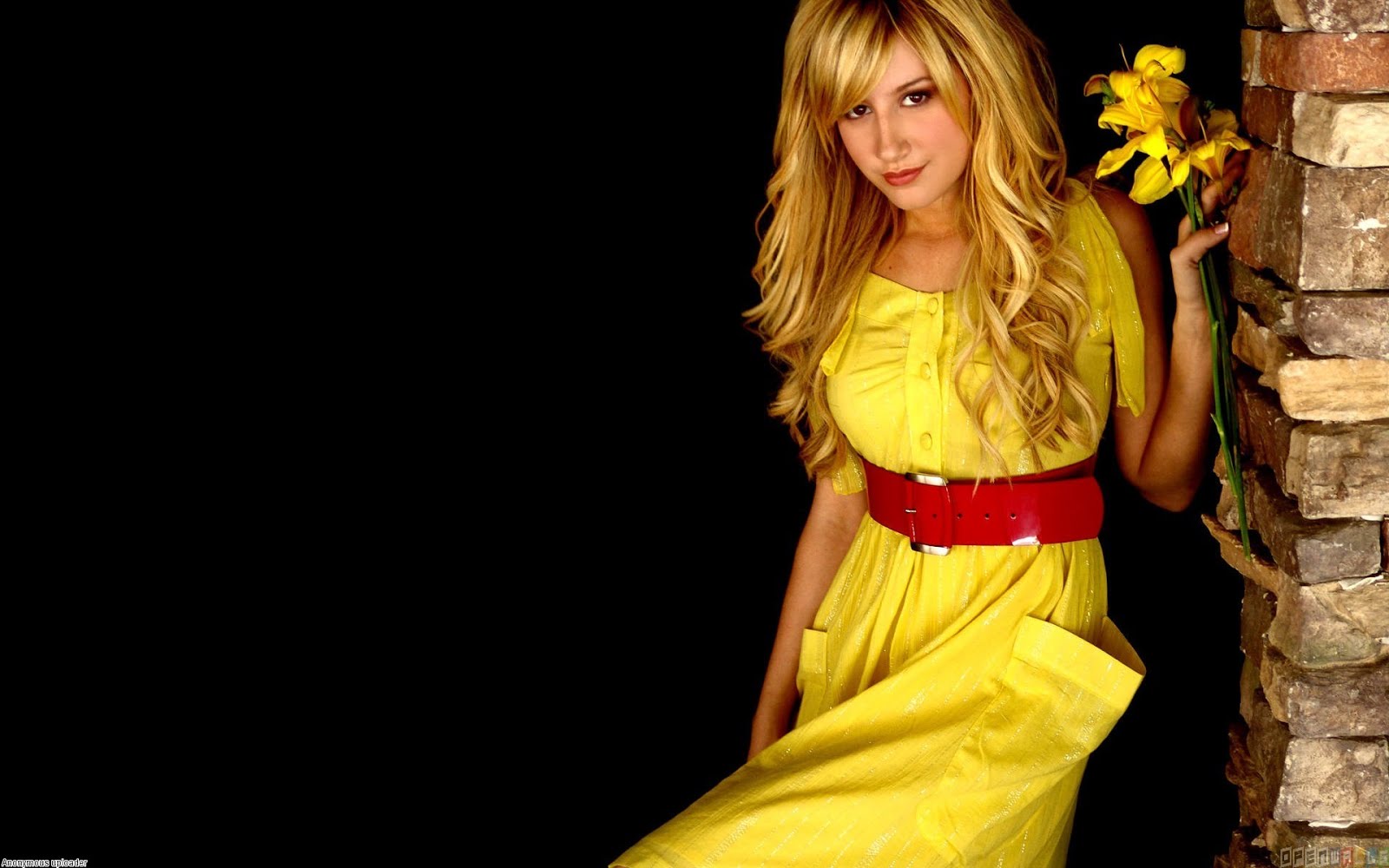 девушка с микрофоном. хейли уильямс. певица с микрофоном. наушники беспроводные на желтом фоне. песня желтый поет девушка.