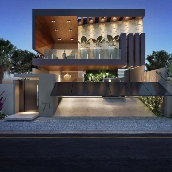 rumah modern minimalis dengan atap cor flat