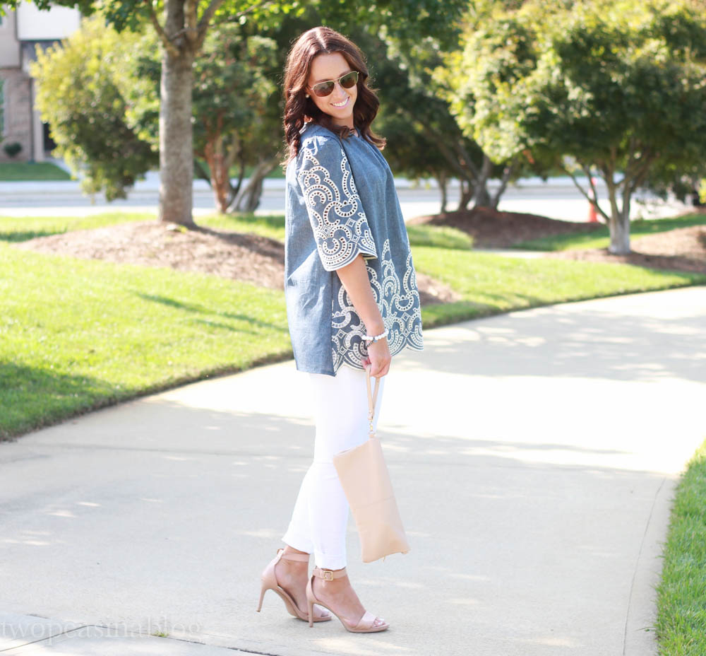 Two Peas in a Blog: Embroidered Chambray