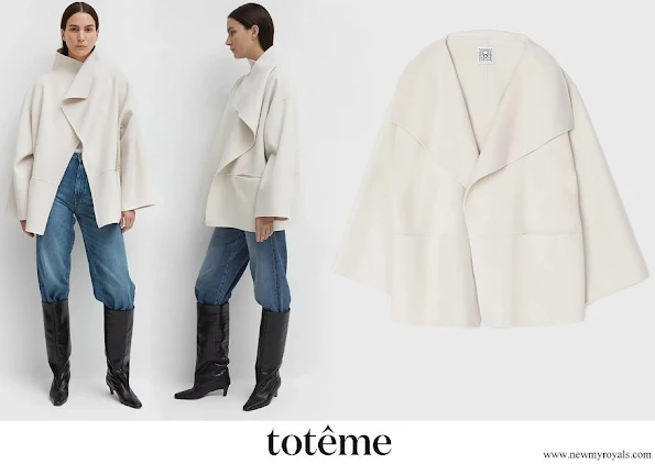 Crown Princess Victoria wore Toteme Annecy wool and cashmere-blend jacket