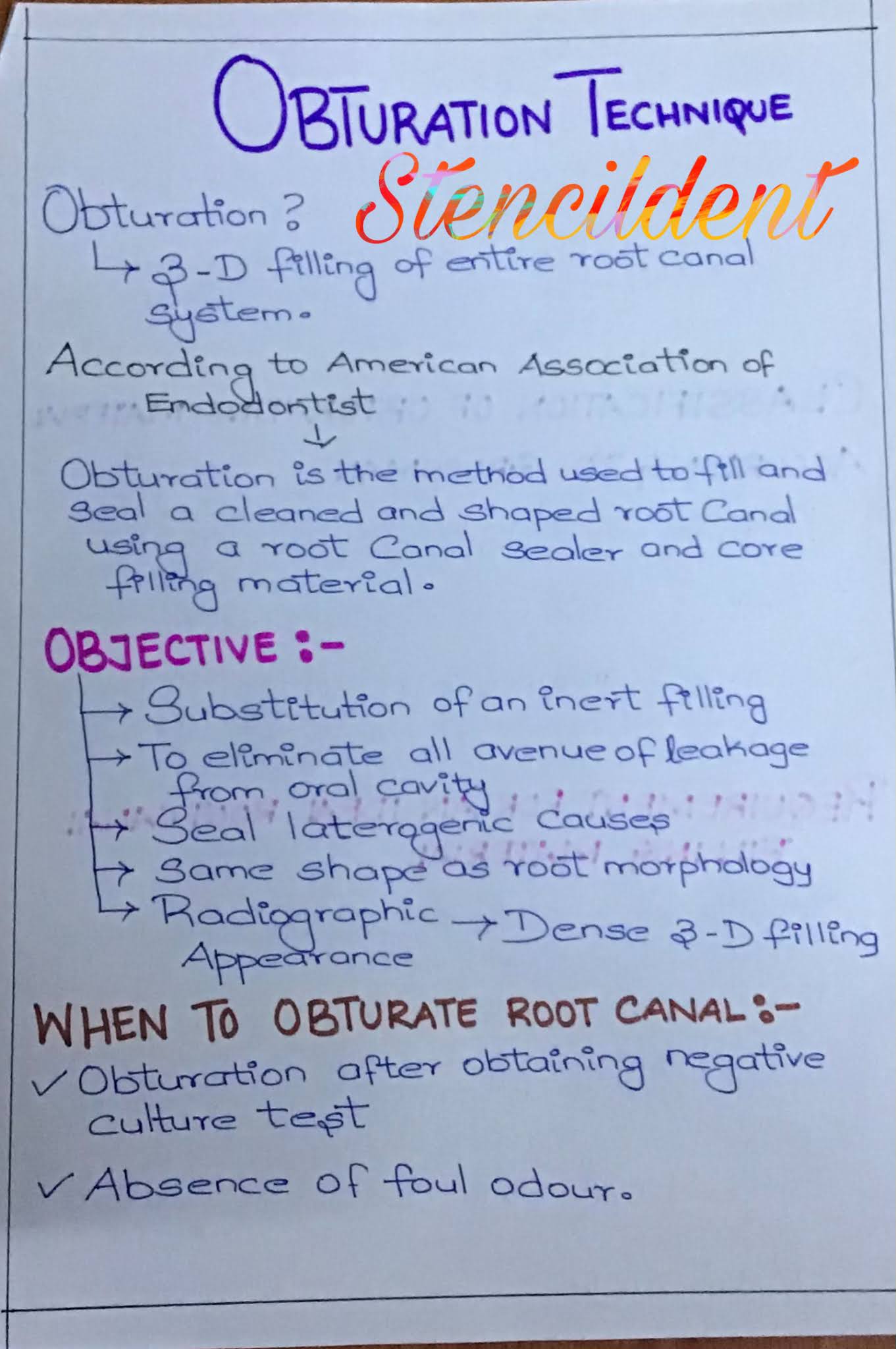 Filling root canals in 3 dimensions Endodontic techniques