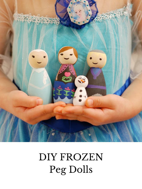 diy frozen peg dolls