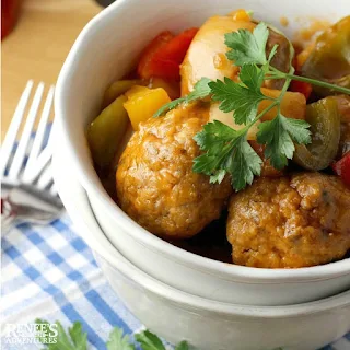Sweet and Sour Ground Pork Meatballs