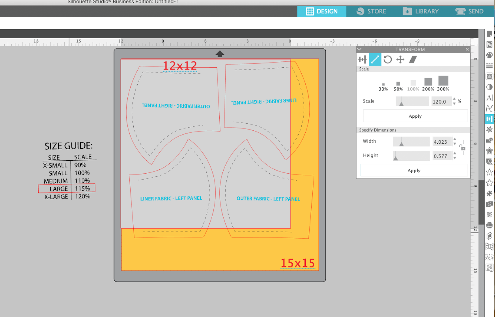 How to Scale a Design in Silhouette Studio (Various Mask Sizes