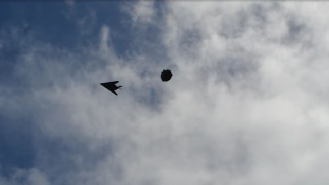 UFO caught on camera engaged with a military Jet.