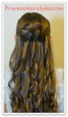 Prom Hairstyle, Woven Knot Half Updo