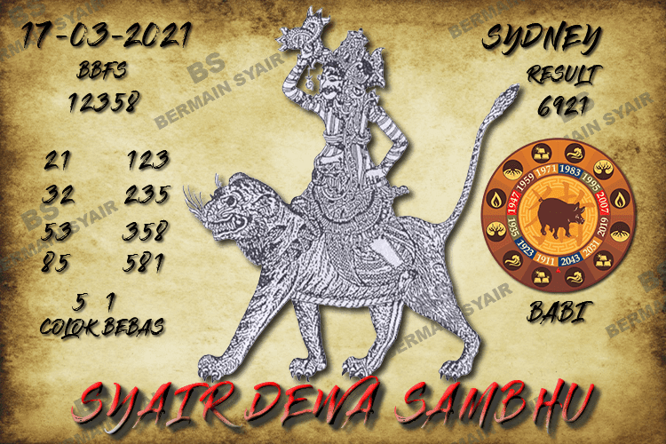 Kode Syair SDY Hari Ini Rabu 17032021 Bocoran Togel