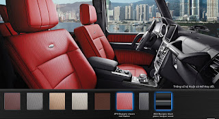 Màu nội thất Mercedes AMG G63 2019 Nội thất Mercedes AMG G63 2019 màu Đỏ Leather ZF5