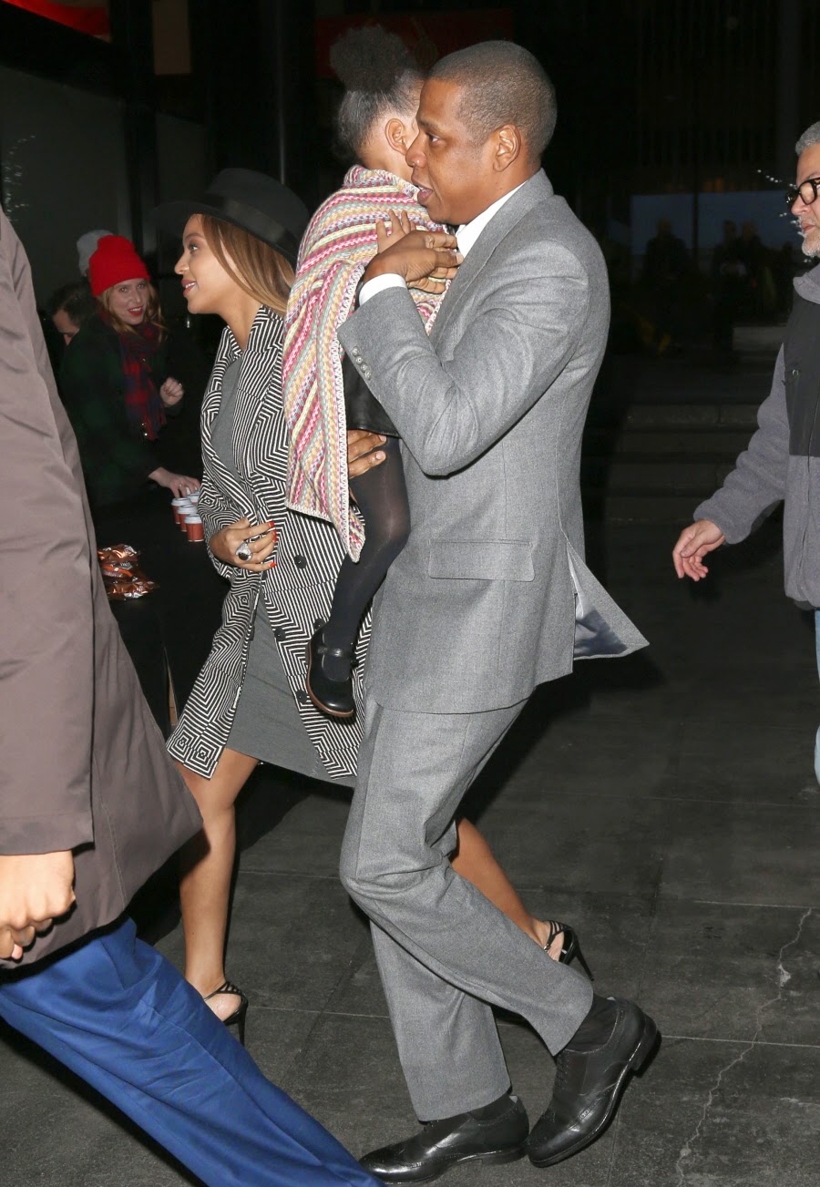 mr.AUDE...style intricately: Papa Hov, Mama Bey and Baby Blue out in ...