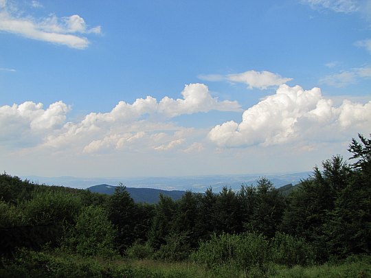 Panorama na północ z Hali Jaworzyna.