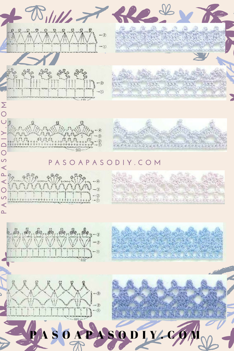 Bordes al Crochet DIY Paso a Paso